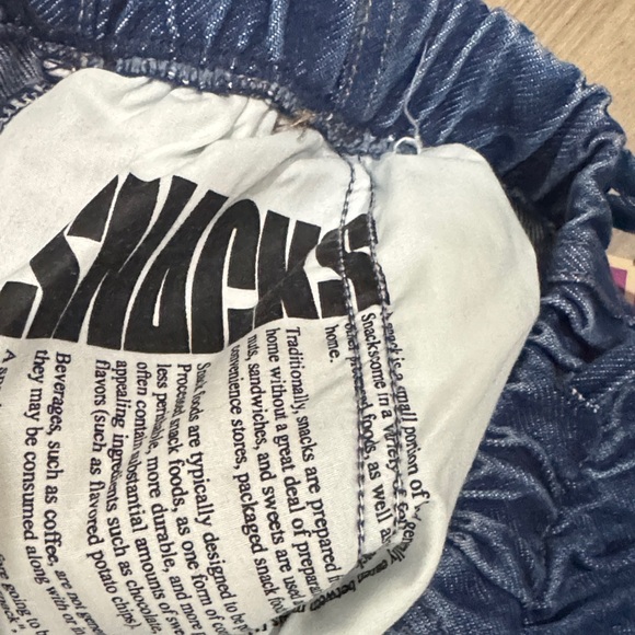 NWT MOTHER - SNACKS Drawstring Jeans - Picture 4 of 5